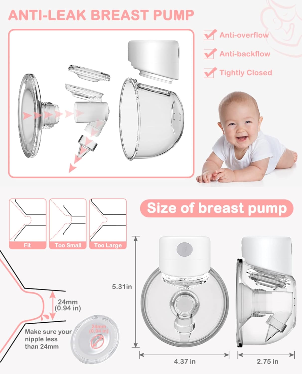 Wearable Breast Pump, S12