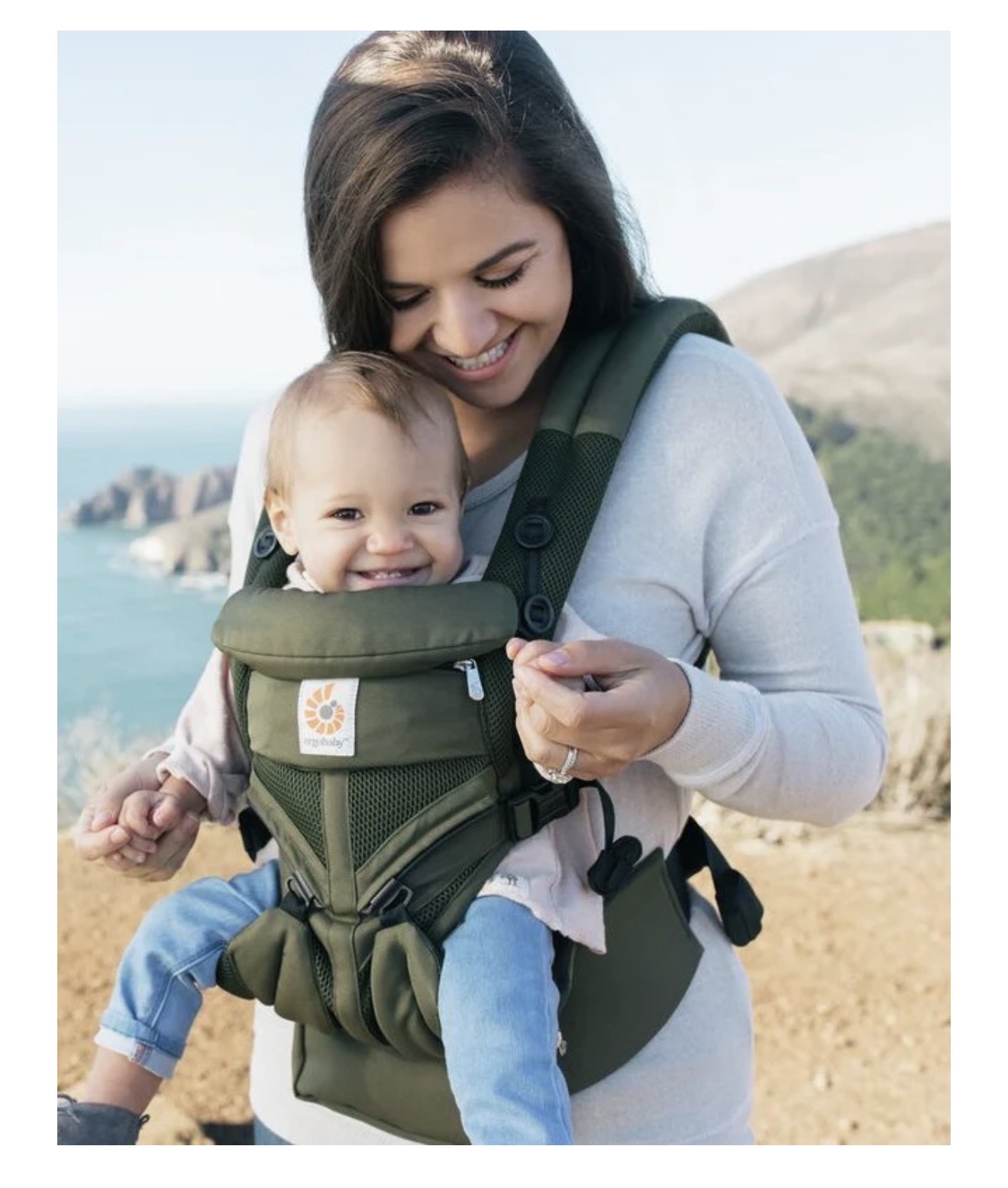 Ergobaby OMNI 360 All-In-One Cool Air Mesh khaki green