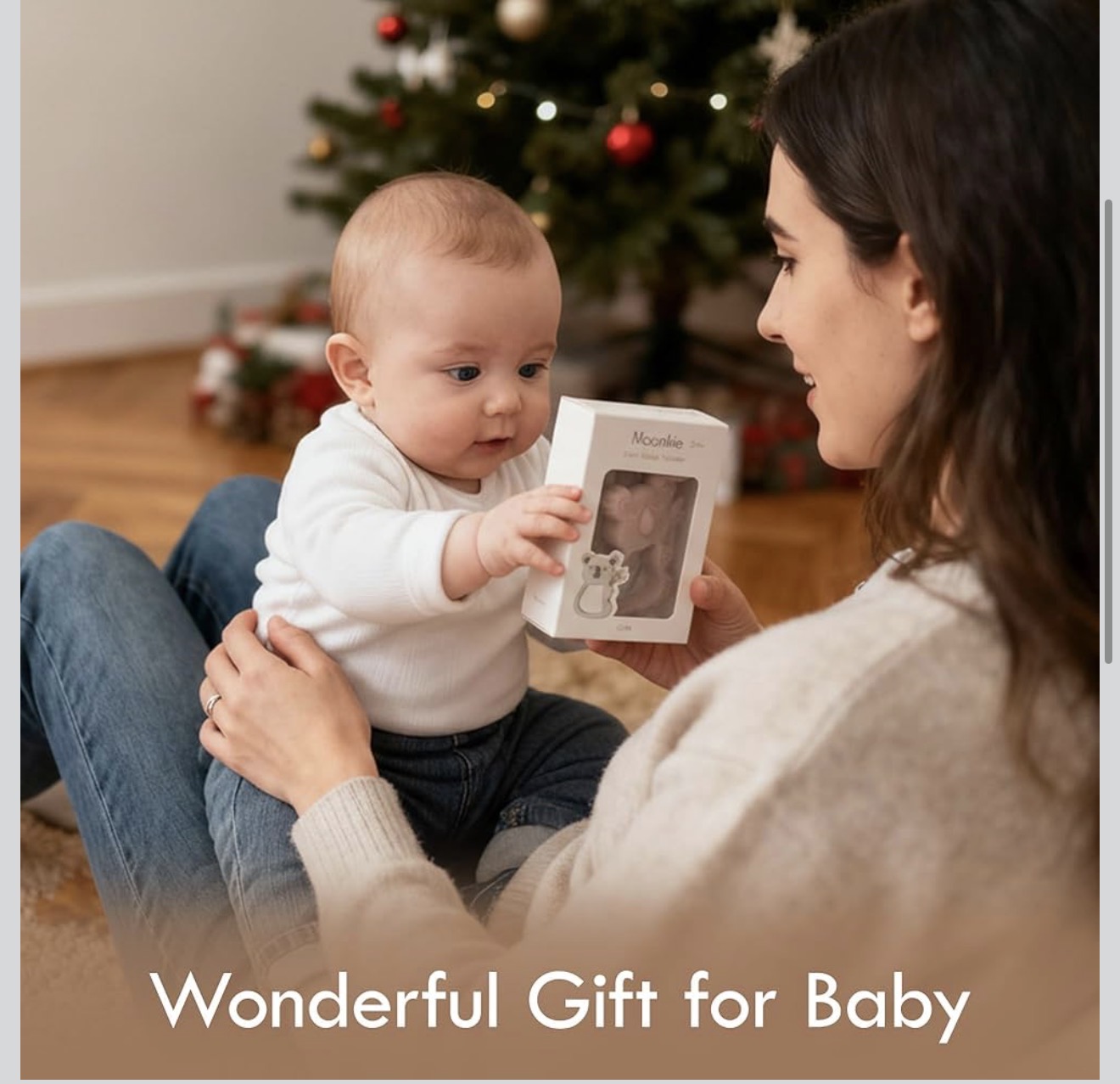 Moonkie Teething Toy ვარდისფერი